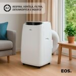 Ar-condicionado Portátil Inverter 14000 Btus Eos Slim Quente e Frio Eap14iqf 220v - Imagem 7