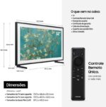 Samsung Combo Vision AI TV 55" The Frame 4K LS03F 2025 + Samsung Smart TV 32" QLED The Frame 2023 LS03C - Imagem 8