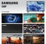 Samsung Smart TV QLED Q8F 4K UHD de 32 polegadas (modelo 2025) Processador Q4 AI, volume de cor 100% com ponto quântico, design AirSlim, conteúdo sem fim, Samsung Vision AI, Alexa integrada - Imagem 4
