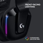 Headset Gamer Sem Fio Logitech G733 7.1 Dolby Surround com Tecnologia Blue VO!CE, RGB LIGHTSYNC, Drivers de Áudio Avançados e Bateria Recarregável para PC e PlayStation - Preto - Imagem 5