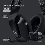 Headset Gamer Sem Fio Logitech G733 7.1 Dolby Surround com Tecnologia Blue VO!CE, RGB LIGHTSYNC, Drivers de Áudio Avançados e Bateria Recarregável para PC e PlayStation - Preto - Imagem 6