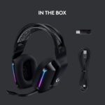 Headset Gamer Sem Fio Logitech G733 7.1 Dolby Surround com Tecnologia Blue VO!CE, RGB LIGHTSYNC, Drivers de Áudio Avançados e Bateria Recarregável para PC e PlayStation - Preto - Imagem 7