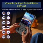 R36S GT Console De Jogos Portátil Com Tela Grande De 4.0 Polegadas,128 GB,Compatível Com Mais De 29+ Emuladores De Jogos,Mini Console de Videogame,Sistema Arkos 2.0 - Preto - Imagem 5