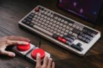 8Bitdo Retro Mechanical Keyboard, Bluetooth/2.4G/USB-C Hot Swappable Gaming Keyboard with 87 Keys, Dual Super Programmable Buttons for Windows and Android - N EditionQ - Imagem 5