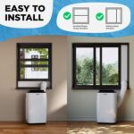 AIRO COMFORT Ar condicionado portátil 14000 BTU para sala de 700 m², unidade CA de chão com controle remoto e kit de instalação DYI - Imagem 4