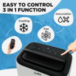 AIRO COMFORT Ar condicionado portátil 14000 BTU para sala de 700 m², unidade CA de chão com controle remoto e kit de instalação DYI - Imagem 6