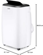 AIRO COMFORT Ar condicionado portátil 14000 BTU para sala de 700 m², unidade CA de chão com controle remoto e kit de instalação DYI - Imagem 10