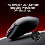HyperX Pulsefire Haste 2 Mini – Mouse para jogos sem fio para PC, compacto, leve, Bluetooth, 2,4 GHz, preto - Imagem 4