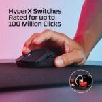 HyperX Pulsefire Haste 2 Mini – Mouse para jogos sem fio para PC, compacto, leve, Bluetooth, 2,4 GHz, preto - Imagem 5