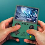Console Portátil Retrô 6000 Jogos OIH-5911 Oásis Tela 3.5 HD 32GB Bateria Recarregável Saída TV AV Emuladores Clássicos Video Game Retro Portátil (Verde) - Imagem 5