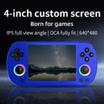 RG40XX H Consoles de jogos portáteis retrô, console de jogos, portátil, sistema Linux de 64 bits, tela IPS de 4 polegadas, Cortex-A53, suporta WiFi, Bluetooth, HD, saída de TV azul - Imagem 5