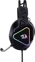 HEADSET GAMER REDRAGON RGB CADMUS PRETO - Imagem 2