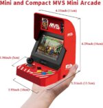UNICO MVS Mini Arcade and Red Gamepad with Pre-Loaded 45 SNK Retro Games - Imagem 5