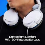 Headset HyperX Cloud Stinger II para PlayStation – Leve, Confortável, Drivers 50mm, Microfone com Cancelamento de Ruído, Branco (75X29AA) - Imagem 5