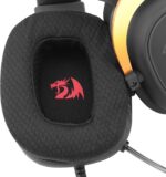 Headset Gamer Redragon Harry Potter Zeus Hogwart’s RGB Special Edition Preto e Dourado Surround 7.1 Virtual com Kit de Customização HP-510 RGB - Imagem 6