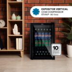 Refrigerador Expositor Vertical Eos 80 Litros Eco Gelo All Black Eev90p 110v - Imagem 9