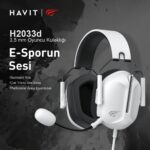 Headset Gamer Havit H2033d Preto P2/p3 50mm - Imagem 5