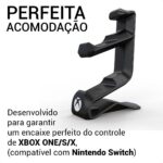 Suporte 2 Controles Xbox One S X Series Fone Ouvido/headphone (Preto) - Imagem 4