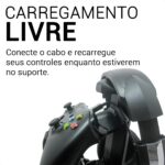 Suporte 2 Controles Xbox One S X Series Fone Ouvido/headphone (Preto) - Imagem 5