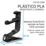 Suporte 2 Controles Xbox One S X Series Fone Ouvido/headphone (Preto) - Imagem 7
