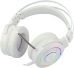 Redragon Headset Gamer Lamia 2 Lunar White RGB USB Som Surround 7.1 Virtual com Suporte de Headset - Branco - Imagem 4
