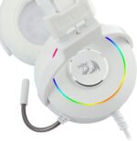 Redragon Headset Gamer Lamia 2 Lunar White RGB USB Som Surround 7.1 Virtual com Suporte de Headset - Branco - Imagem 6