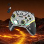 Controle Xbox Sem Fio 2.4G com Bateria 1000mAh, Gamepad para Xbox Series S/X, Xbox One, PC, Controle PC com Fio e Sem Fio, ALPS Turbo Duplo Motor RGB, 2 Botões Macro - Imagem 9