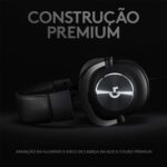 Headset Gamer Logitech G PRO X 7.1 Dolby Surround com Tecnologia Blue VO!CE, Design Confortável e Durável e Drivers PRO-G 50mm - Imagem 5