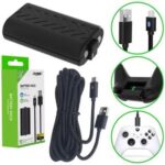 Kit 2 Baterias Recarregáveis + Cabo USB Tipo C Preto para Controle Manete de Xbox Series X/S Completo - Imagem 6