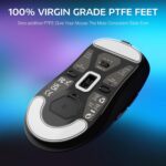 Attack Shark X3 - Mouse sem fio para jogos, mouse ergonómico de 49 g, modo triplo, sensor óptico PAW3395 26K dpi, duração da bateria de 200 horas, botões programáveis, acessórios para jogos - Imagem 6