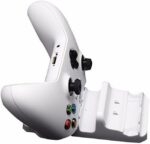 Kit Base Carregador Dock Duplo para Controle Joystick Xbox One Series S/X + 2 Baterias 800mAh Branco - Imagem 7
