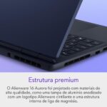 Notebook Gamer Dell Alienware 16 Aurora AC16250 AC16-C7240H-M40 16" WQXGA Intel Core7 16GB 1TBSSD NVIDIA RTX4050 Win11 - Imagem 5