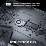 Notebook ASUS ROG Strix G16, Intel Core i9, RTX 5060, 16 GB, 512 GB SSD W11 Home, 16.0'', Eclipse Gray - G615JMR-S5001W - Imagem 6