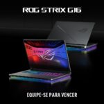 Notebook ASUS ROG Strix G16, Intel Core i9, RTX 5060, 16 GB, 512 GB SSD W11 Home, 16.0'', Eclipse Gray - G615JMR-S5001W - Imagem 7