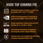 Notebook ASUS TUF Gaming F16, Intel Core i5 RTX 5050, 16 GB, 512 GB SSD, W11 Home, 16.0'' FHD, Jaeger Gray - FX608JHR-RV122W - Imagem 23