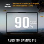 ASUS TUF Gaming F16 Intel Core 5, RTX 4050, 8 GB, 512 GB SSD, KeepOS,16.0'' FHD, Mecha Gray - FX607VU-RL054 - Imagem 4