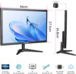 Monitor Gamer LCD 20 Polegadas pc,1600x900 HD,Alto-falantes Integrados,100Hz,Tempo de Resposta 1ms,250cd/m²,72% NTSC,1000:1,HDMI/VGA/AUIDO/DC,Bivolt - Imagem 3