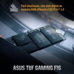 Notebook ASUS TUF Gaming F16 FX607VU RTX4050 Intel Core 5 210H 16Gb Ram 512Gb SSD Windows 11 Tela Nível IPS 16" LED 144Hz Gray - RL053W - Imagem 8