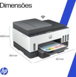 Impressora Multifuncional HP Smart Tank 754 Tanque de Tinta Colorida Wi-Fi Scanner Duplex, Bluetooth. Funções: Imprimir, Copiar, Digitalizar. Cor: Branco (2H0A6A#AK4) - Imagem 10