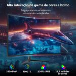 Monitor Gamer Curvo 27 polegadas Z-Edge, FHD 1080P 280Hz 1500R, monitor MPRT ultrarrápido de 1 ms,16,7 milhões de cores, 2 x DP 1.2/2 x HDMI 2.0, Ajuste de Inclinação, Suporte VESA, Sem Bordas - Imagem 4