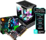 PC Gamer Megalon Completo Intel core i7 3.4 GHz 16 GB RAM SSD 240 GB Fonte 500 W Monitor 19″ HDMI Placa de video GT730 4gb - Imagem 3