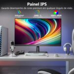 Monitor Gamer pc 24,5 polegadas Z-Edge, 240Hz, 1 ms IPS, Full HD 1080P, FHD (1920x1080), brilho de 350 cd/m², FreeSync, HDMI 2.0/DP 1.4, Ajuste de Inclinação, Sem Bordas - Imagem 4