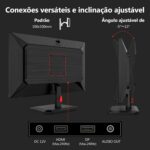 Monitor Gamer pc 24,5 polegadas Z-Edge, 240Hz, 1 ms IPS, Full HD 1080P, FHD (1920x1080), brilho de 350 cd/m², FreeSync, HDMI 2.0/DP 1.4, Ajuste de Inclinação, Sem Bordas - Imagem 7