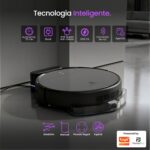 Robô Aspirador de Pó Inteligente 3 em 1 Varre, Aspira e Passa Pano Panda Plus AMG-R1 Wi-Fi, Alexa, Controle Remoto, Vários Modos Bivolt (Cinza) - Imagem 3