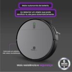 Robô Aspirador de Pó Inteligente 3 em 1 Varre, Aspira e Passa Pano Panda Plus AMG-R1 Wi-Fi, Alexa, Controle Remoto, Vários Modos Bivolt (Cinza) - Imagem 4