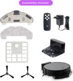 Robô Aspirador de Pó Inteligente 3 em 1 Varre, Aspira e Passa Pano Panda Plus AMG-R1 Wi-Fi, Alexa, Controle Remoto, Vários Modos Bivolt (Cinza) - Imagem 5
