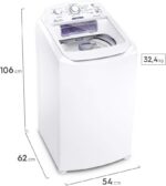 Máquina de Lavar Electrolux 8,5kg Branca Turbo Economia com Jet&Clean e Filtro Fiapos (LAC09) - 220V - Imagem 3