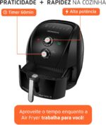 MONDIAL Fritadeira Sem Óleo Air Fryer 8L, Preto, 1900W, 110V - AFN-80-FB - Imagem 8