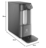 Electrolux Purificador de Água Gelada Fria e Natural Elétrico Compacto Eletronico placa Filtro refil 6 meses ou 3000l Painel Touch Bivolt grafite PE12G - Imagem 5