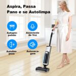 Aspirador Vertical de Pó Liectroux i7 Pro Sem Fio 3 em 1 Aspira Passa Pano Autolimpante Para Sólidos e Líquidos Pelos de Pet Cachorro Gato Potente Com Filtro HEPA Bivolt - Imagem 2